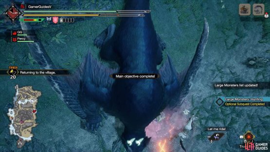 Success, the monster&rsquo;s gone off to dream land!