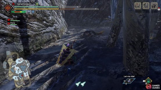 Zamite in the enclosed space between area 3, 4, 5 and 7.