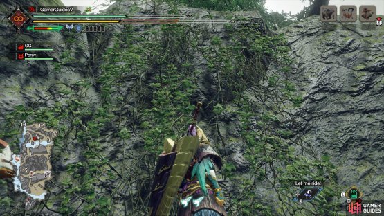 Then go up the vine-covered wall.