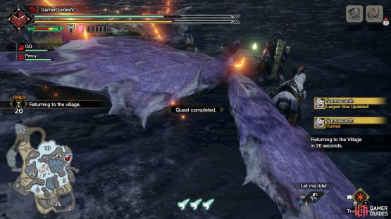 Capturing a Somnacanth.