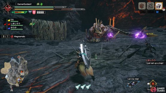 Use traps to slow down Magnamalo or, if it&rsquo;s weak, capture it.