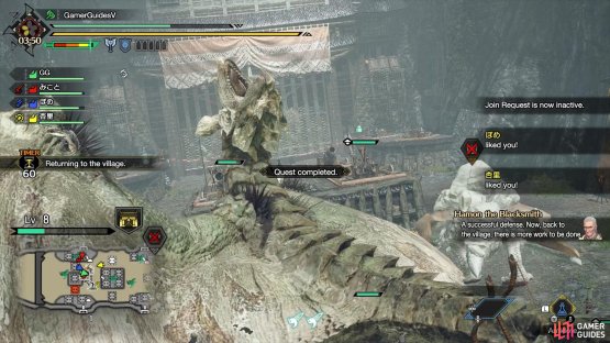 With four hunters on the job, it shouldn&rsquo;t be too hard to defeat Rathian.