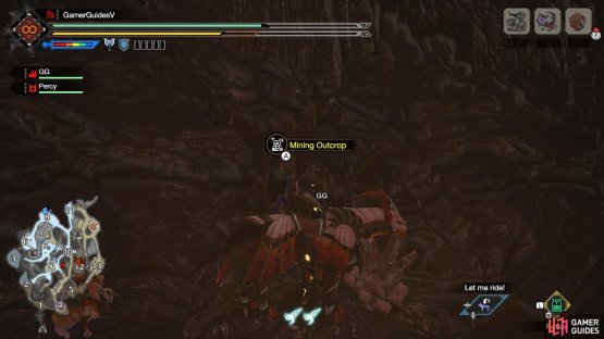5. On a ledge on the opposite side of the previous node.