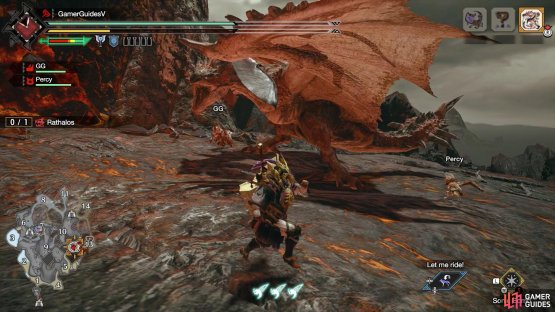 Rathalos rears its head slightly back.