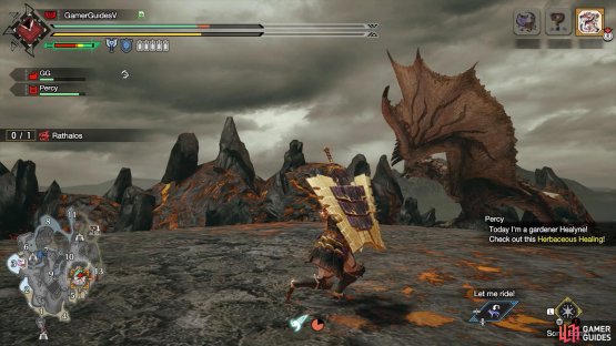 Rathalos turns its body to one side.