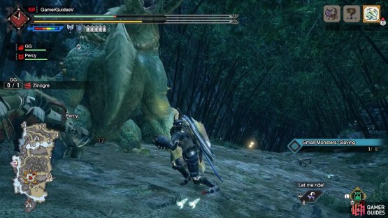 Be careful when Zinogre raises its head up.