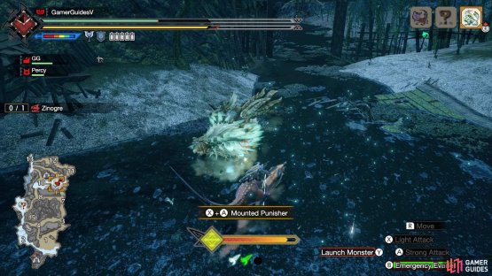 When Zinogre is fully charged, wyvern ride another monster so you don&rsquo;t get hurt.