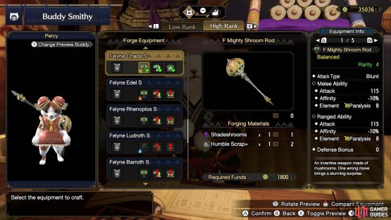 F Mighty Shroom Rod.
