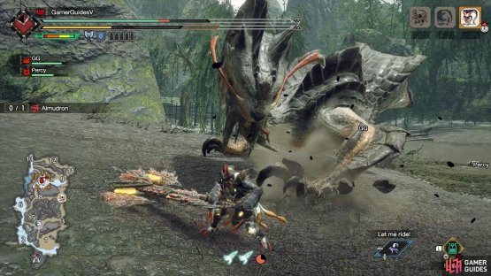 It’ll then pounce forward and transition to another attack.