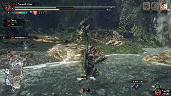 Almudron looks like it wants to leap.