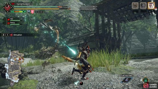 Almudron performs an elegant backwards somersault.