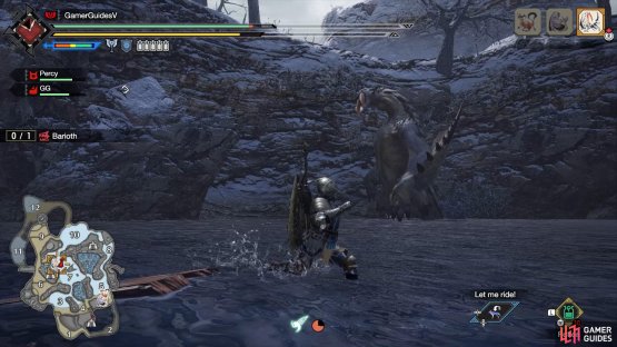 Barioth shuffles back slightly and it&rsquo;ll stand up, then shake its neck.