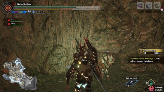 Crawl through the gap to discover another relic.
