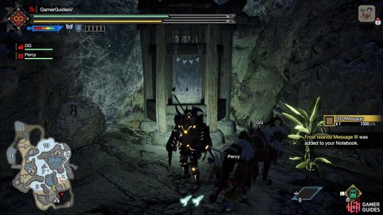 Once inside, the relic&rsquo;s next to an altar.