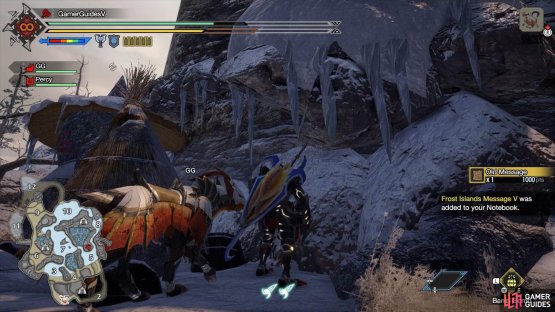 Blow up the snowman to reveal this hidden relic.