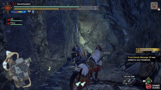 The relic&rsquo;s on a ledge towards the west.