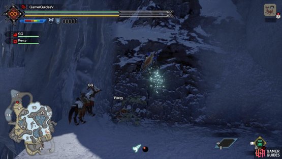 Notice the climbable wall on this ledge.