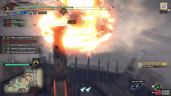 With enough damage, a direct shot from the wyvernshot should stun Ibushi.