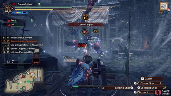 If you destroy enough boulders, you can weaken the attack.