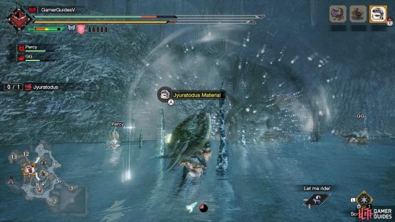 Bring Sonic Bombs to stun Jyuratodus when it&rsquo;s underground.