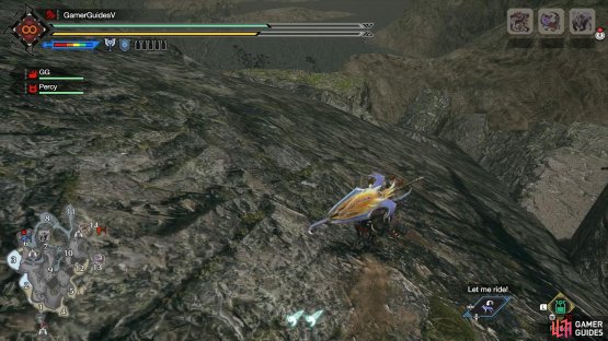 If you approach the corner from the east, you can slide down.