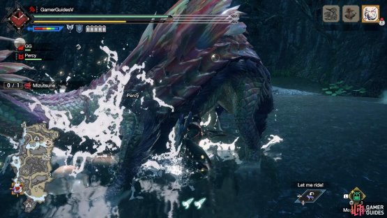 Wiredash over the laser or go underneath Mizutsune if you&rsquo;re close.