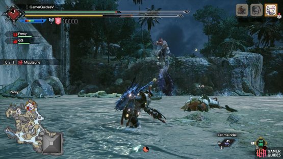 You&rsquo;ll hear a distinct metalling sound; afterwards, Mizutsune leaps back.