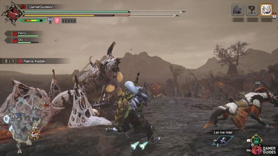 Rakna will then pull its body towards the Rachnoid.