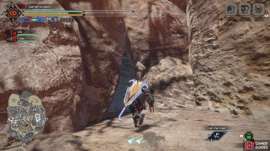 Go through this narrow gap towards the north-east of Area 3.