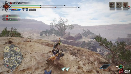 Destination: Highlands west from the Area 2 battleground.