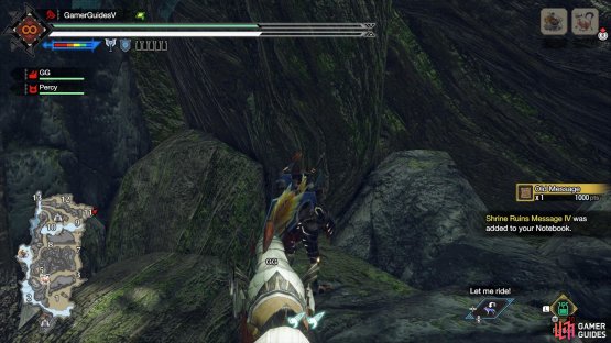 The relic is slumbering beyond the archway.