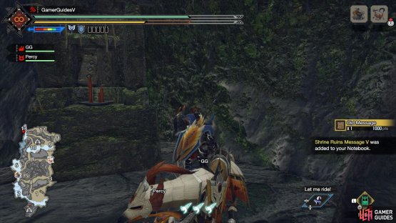 Then go across the rickety bridge to another altar.