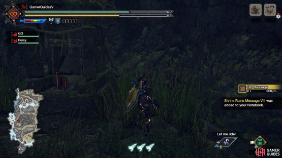 The relic is inside a cave in the cliff face.