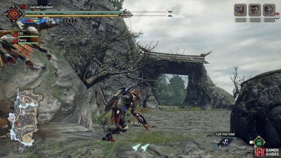 Destination: Area 5 battleground, if you use the mid-air great wirebug.