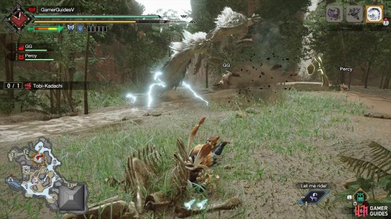 It&rsquo;ll then land nearby and violently lash out its tail.