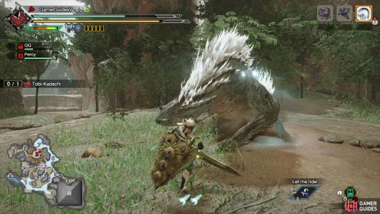 It&rsquo;ll then stand up, drop back down and try to ram you with its shoulder.