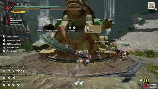 and you can also tackle the monster. 