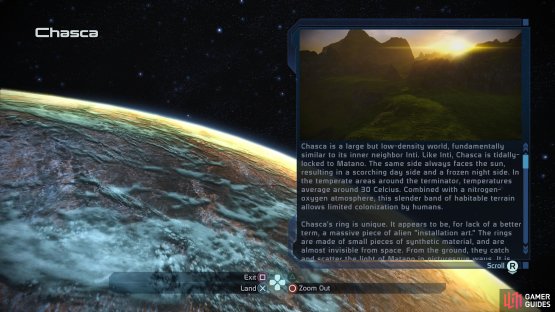 then make your way to the planet Chasca.