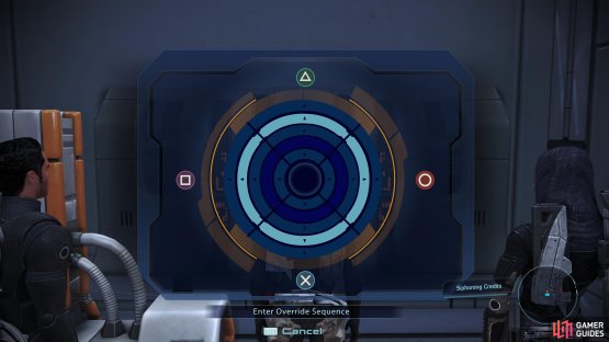 or Override it and receive a Credits bonus based on how long it takes you.