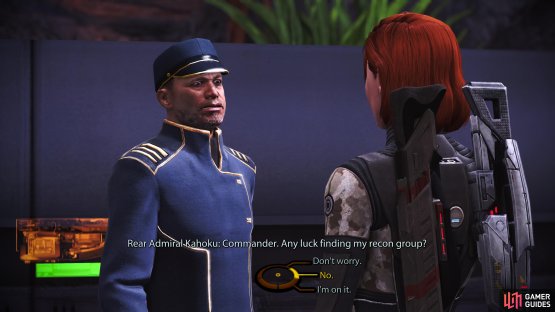 Speak to Rear Admiral Kahoku on the Citadel&rsquo;s Presidium Tower