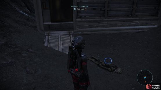 Search the southwestern corner of the map to find the body of one G. Mendel near Survey Station 3.