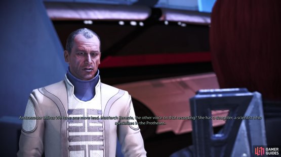 You&rsquo;ll also learn about Liara, a Prothean expert located somewhere in the Artemis Tau cluster.