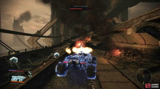 Use the Mako to clear out the geth on the Skyway,
