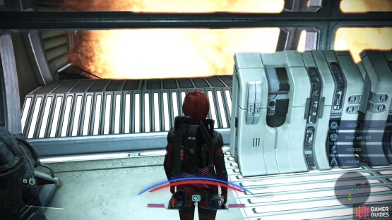 to activate the plasma purge and eradicate some rachni from the tunnel ahead.