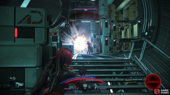 Hinder Asari Commandos with abilities like Damping,