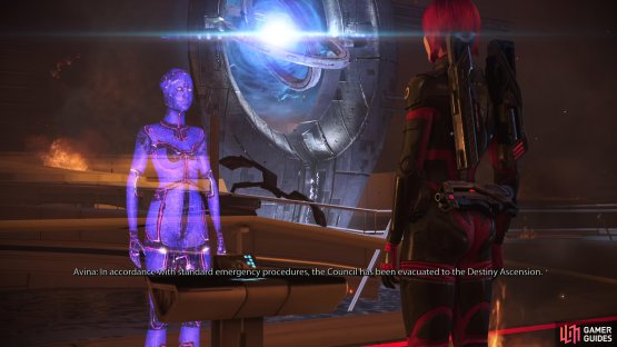 then talk to Avina to gain some intel.