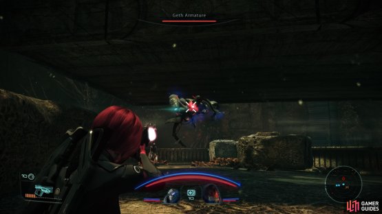 When the Troopers are defeated, focus on the Armatures. A maxed-out Lift will make them easier to deal with.