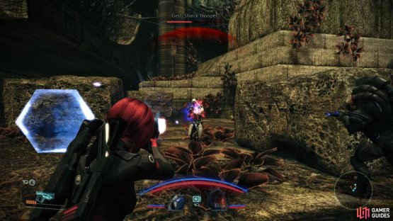 Defeat the Troopers in the Plaza while avoiding the Armatures.