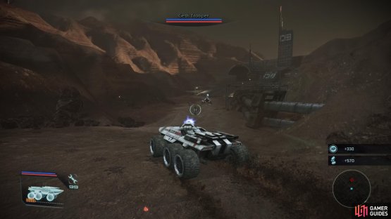 The Mako&rsquo;s machine guns are sufficient for clearing out troopers,