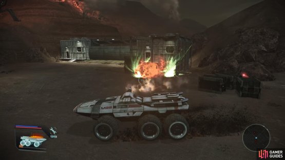 and with the use of the Mako, demolish the geth guarding the area.